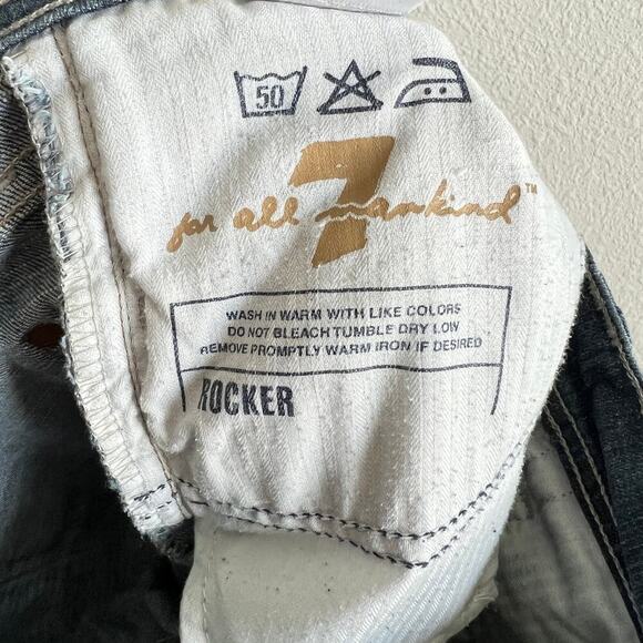 7 For all Mankind Y2K The Rocker Low Rise Bootcut Jeans Women's 25 Flare Denim - Picture 6 of 6